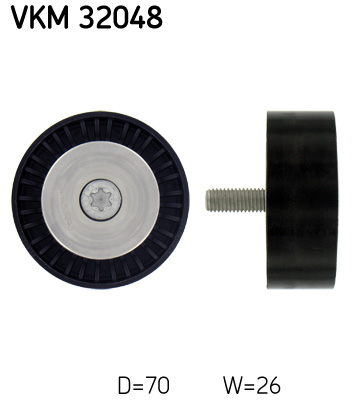 Deflection/Guide Pulley, V-ribbed belt - VKM 32048 SKF
